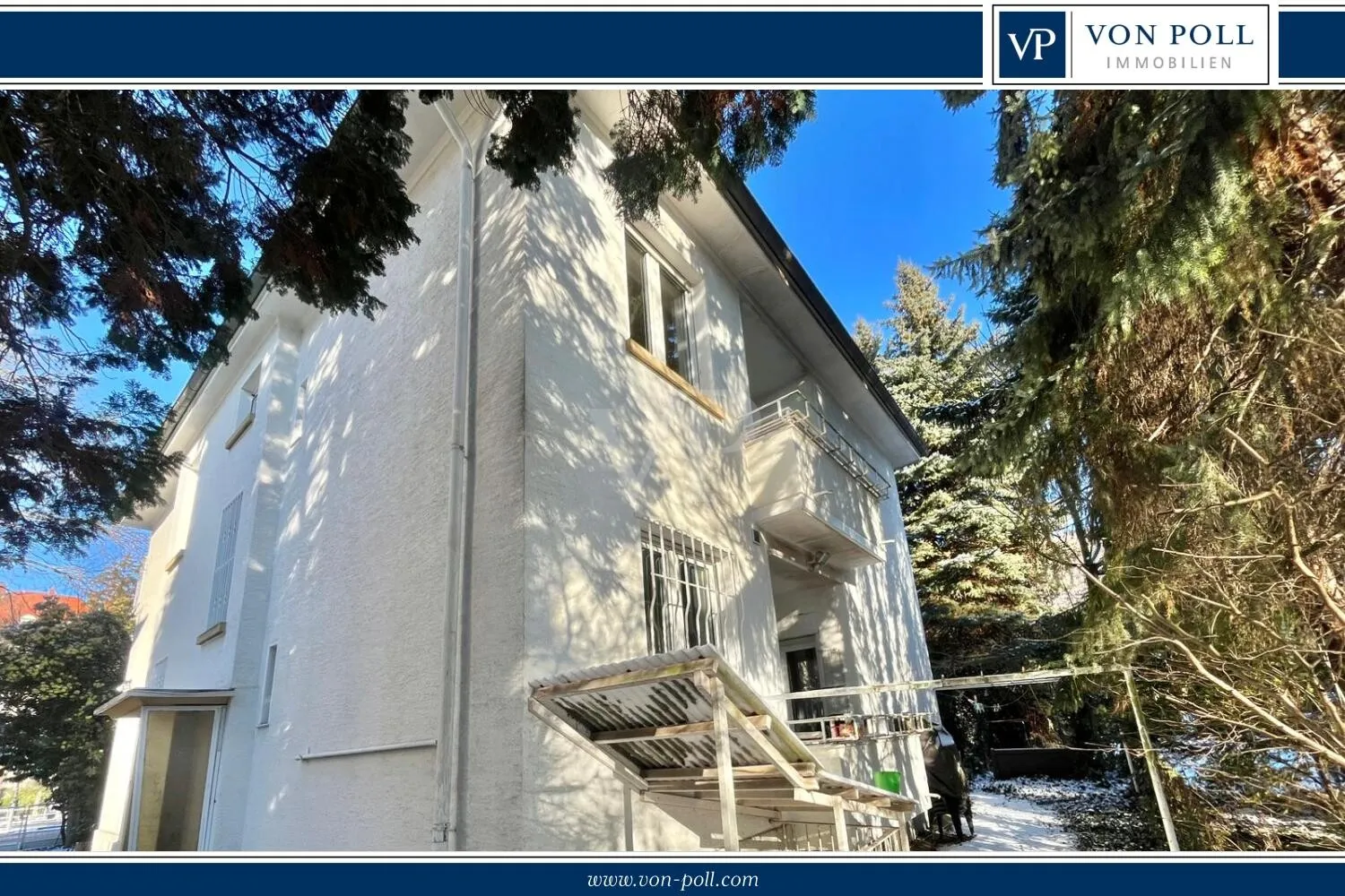 Raised ground floor apartment with garden – with a little love it shines as a gem.