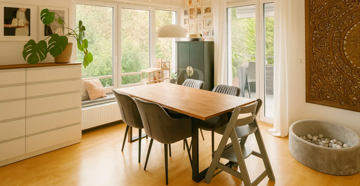 Freistehendes Mehrparteienhaus mit großem Garten und Raum für Generationen