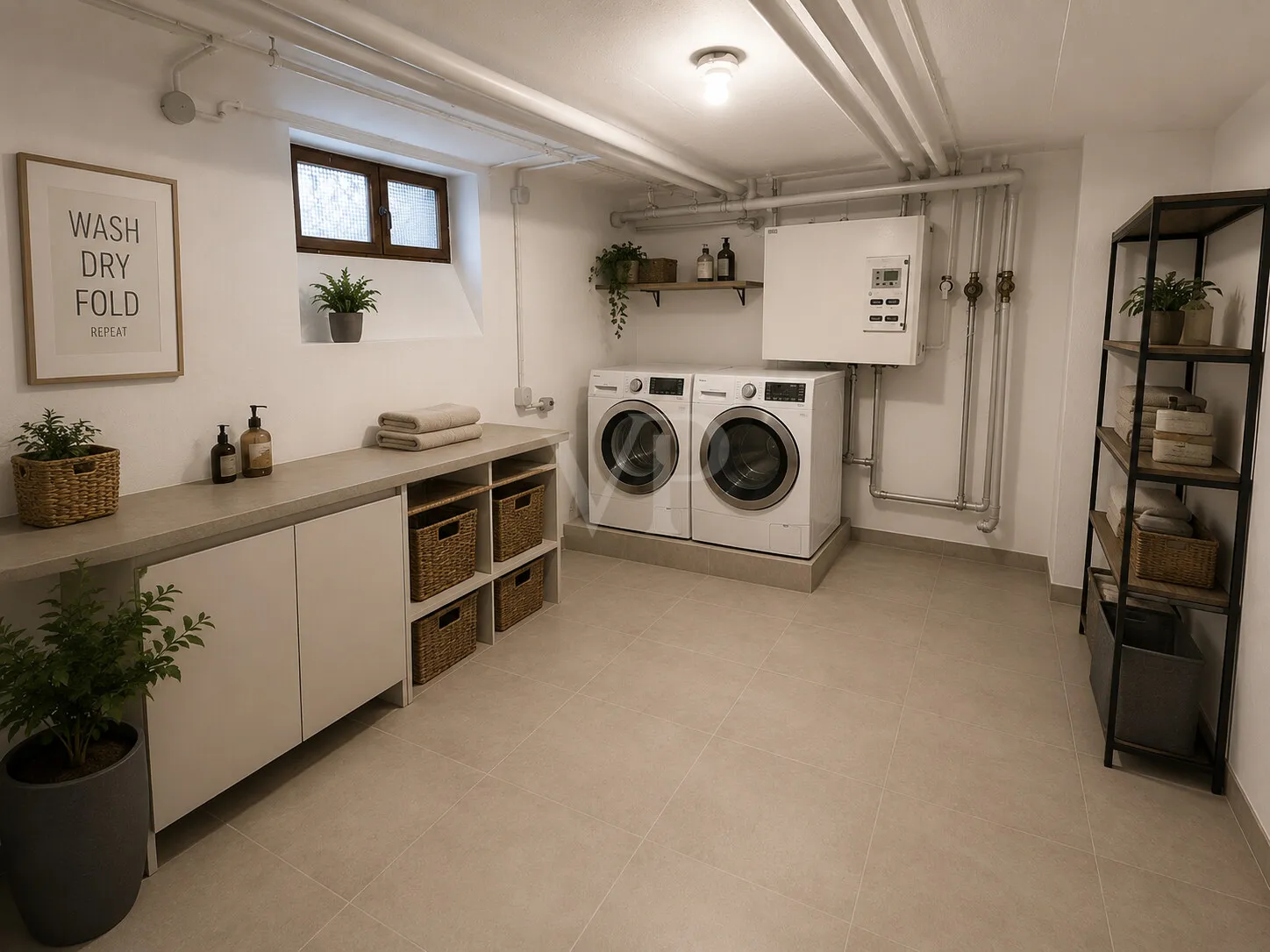Waschzimmer KG (KI generiert)