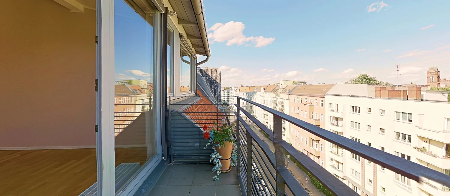Balkon am Arbeitszimmer