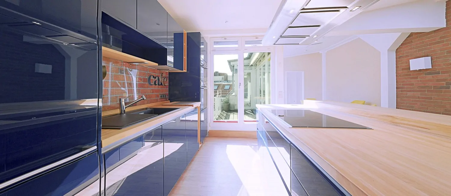 Designer-Küche mit Mittelinsel