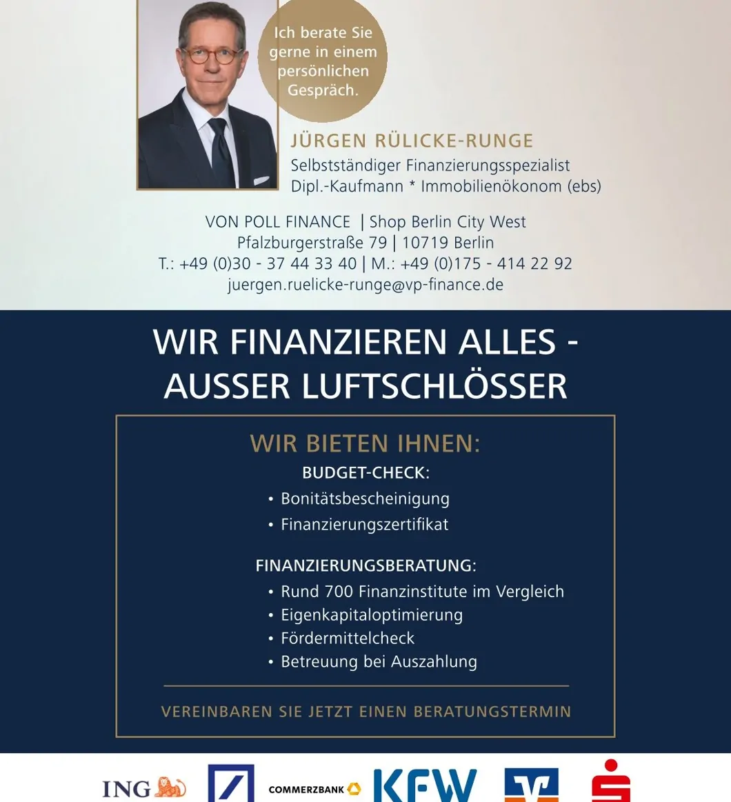 Unser Partner VON POLL FINANCE Herr Jürgen Rülicke-Runge