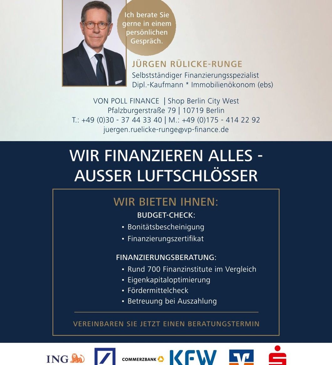 Unser Partner VON POLL FINANCE Herr Jürgen Rülicke-Runge