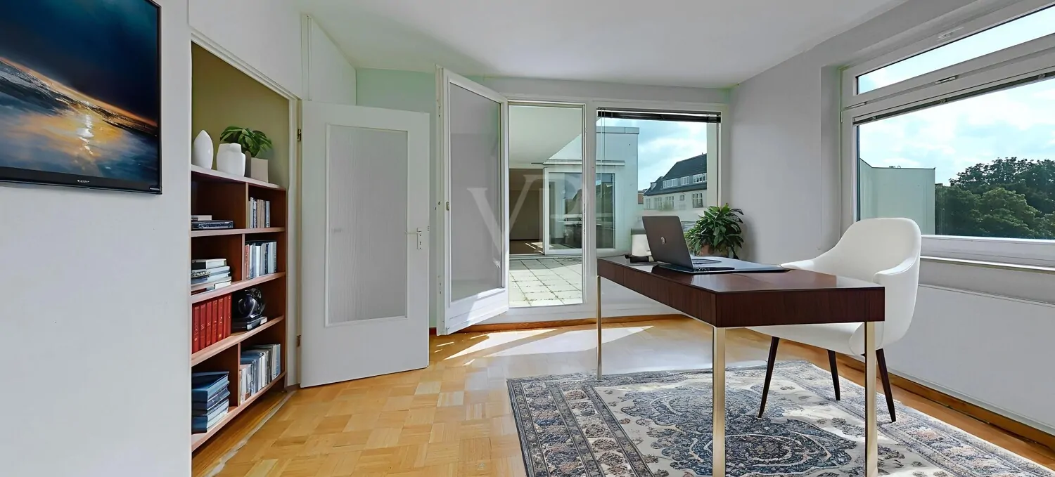 Arbeitszimmer visualisiert