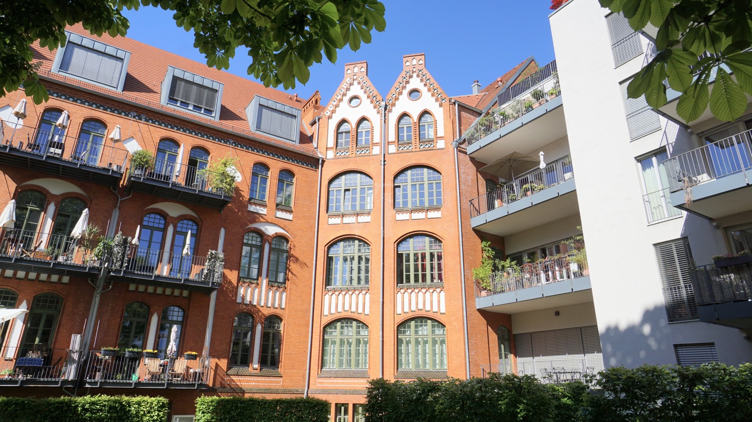 Blick vom Privatpark