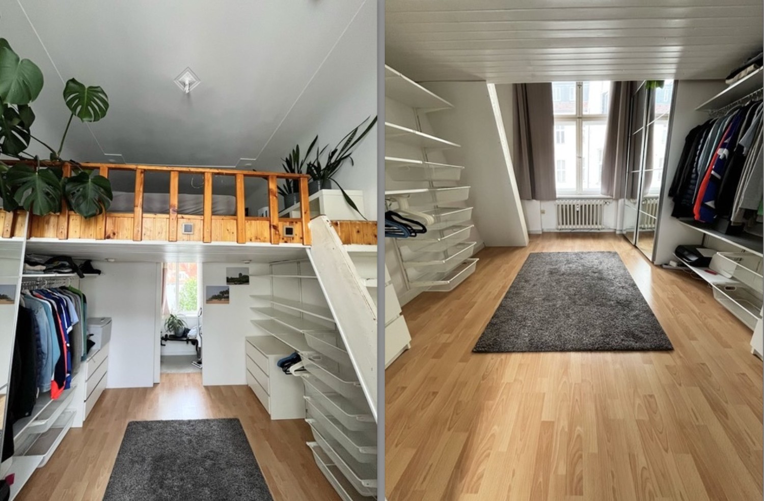 Schlafzimmer mit Ankleidebereich