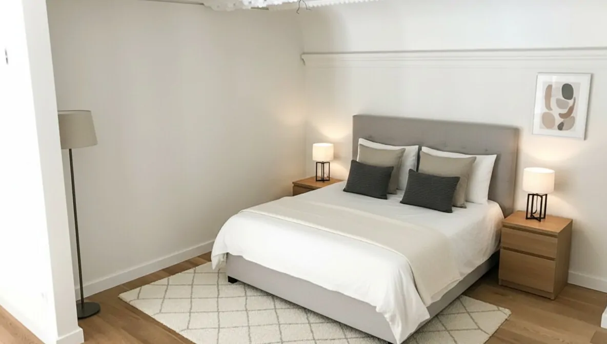 Schlafbereich auf der Galerie