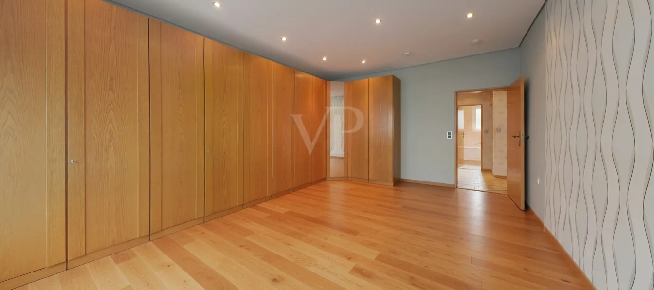 Wohnzimmer mit Vorschlag für Bodenbelag