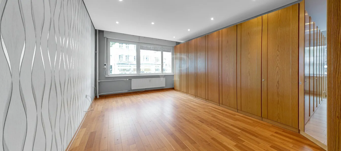 Wohnzimmer mit Vorschlag für Bodenbelag