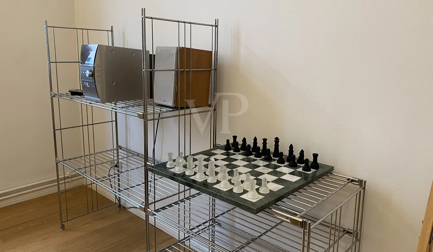 Schachspiel im Schlafzimmer