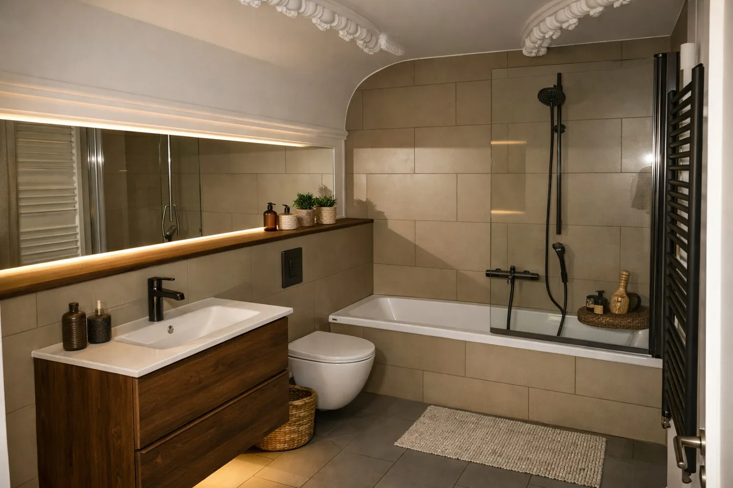 Badezimmer mit Badewanne