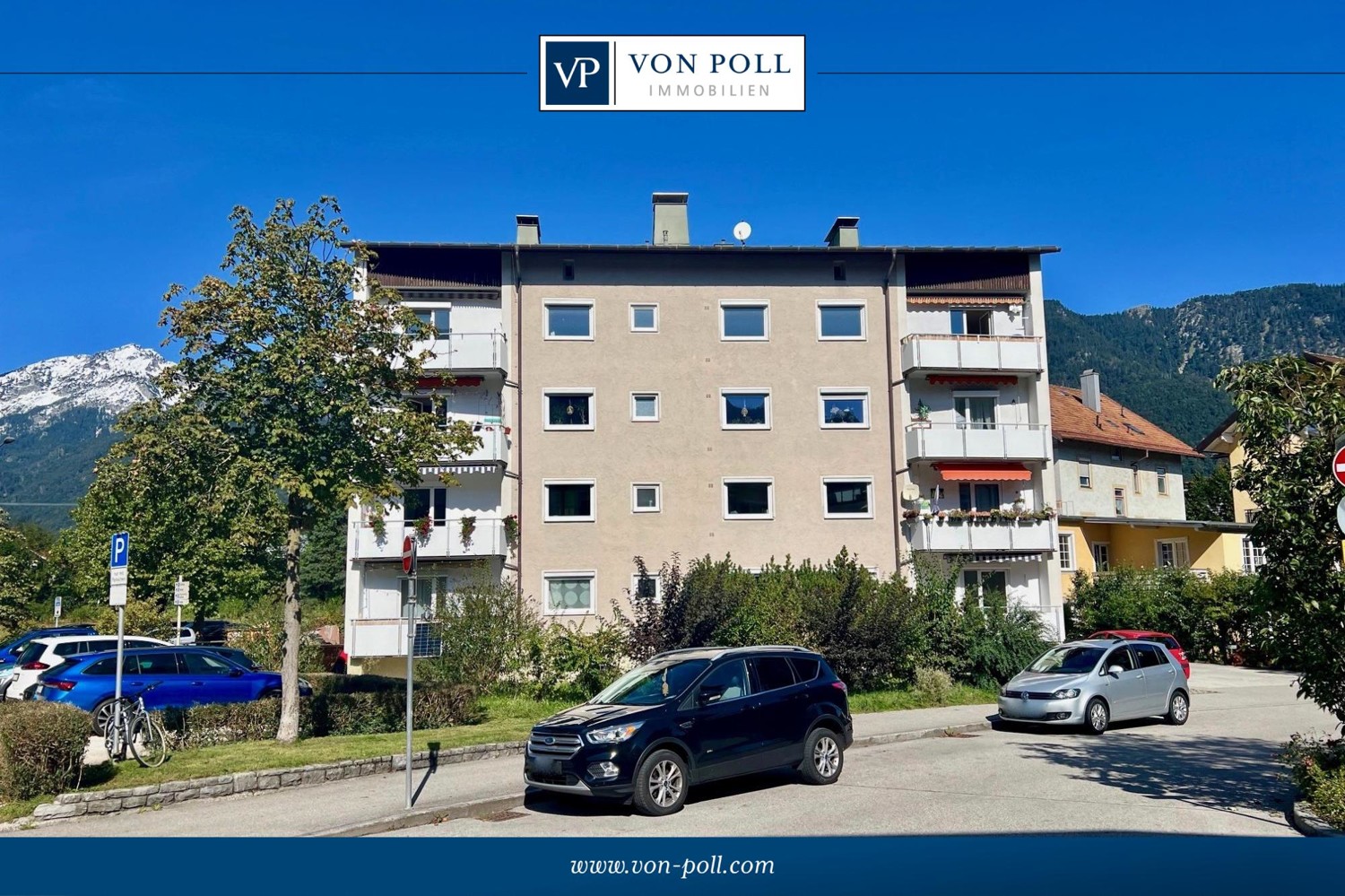 Gepflegte Etagenwohnung in zentraler Lage mit Stellplatz und Bergblick