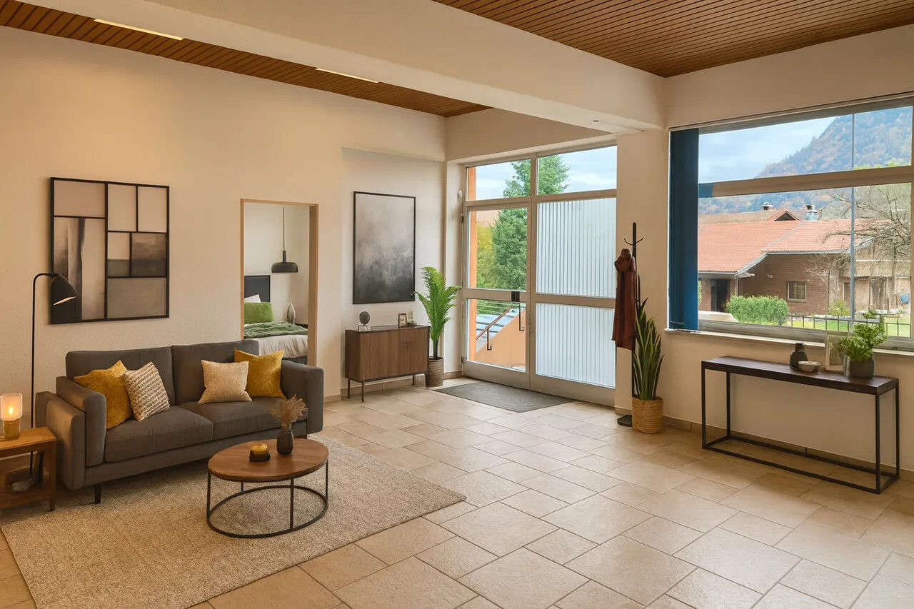 Mustermöblierung Eingangsbereich