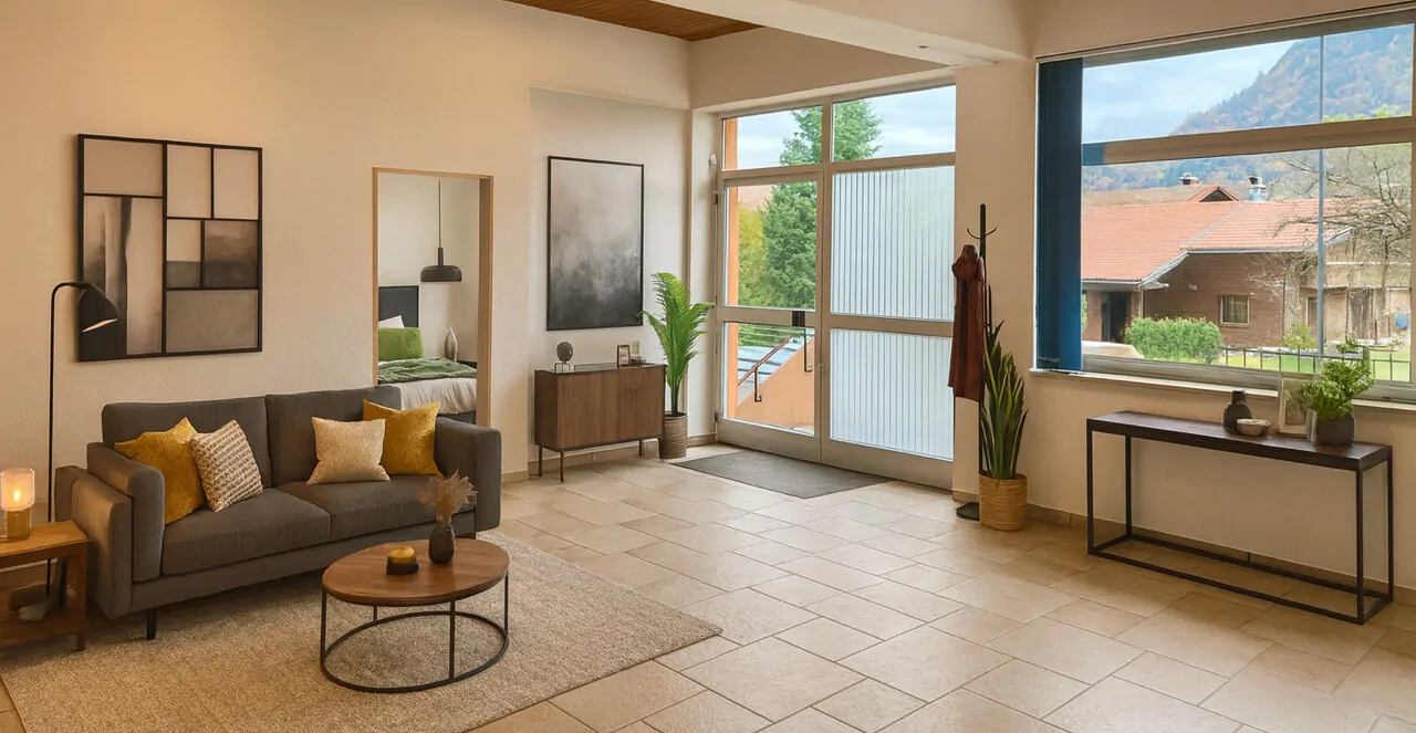 Mustermöblierung Eingangsbereich