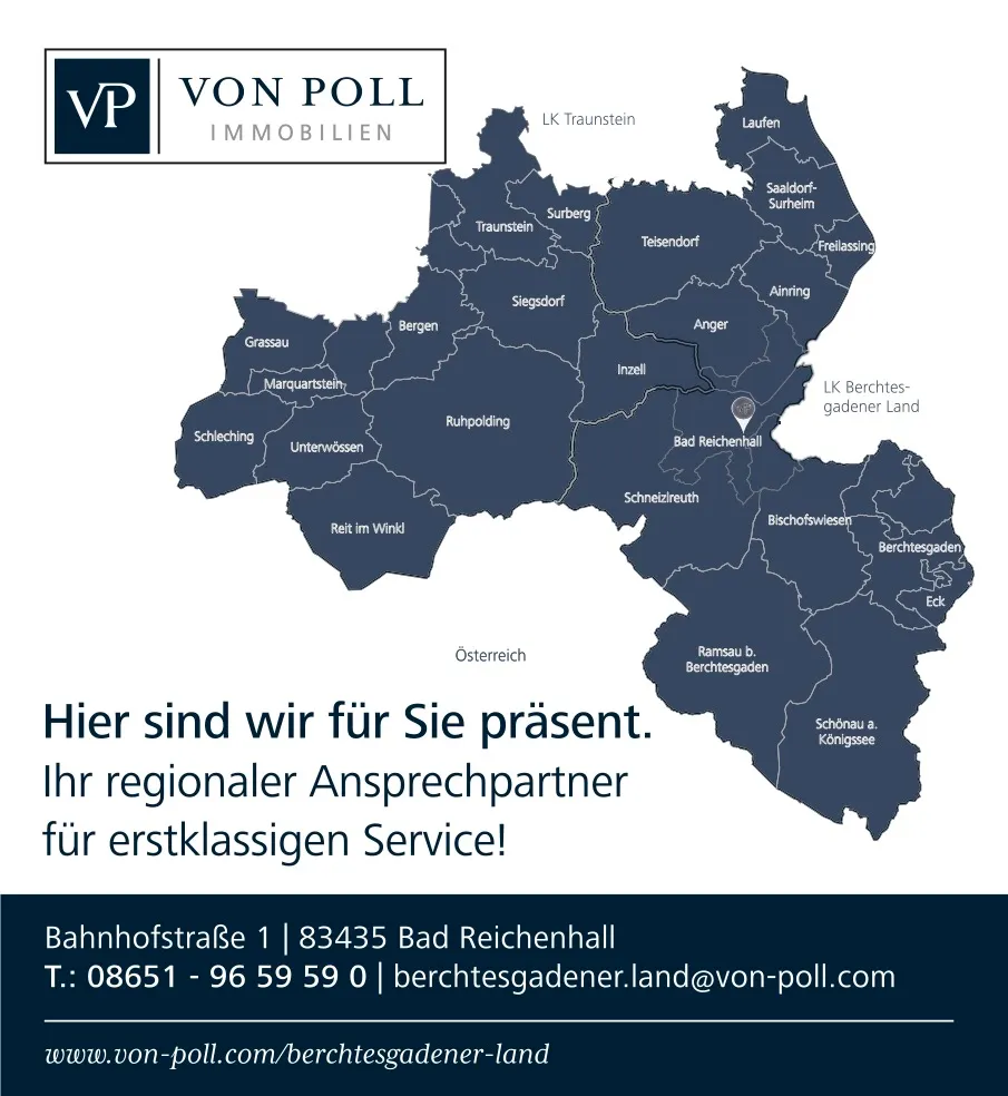 Exklusives Einfamilienhaus mit durchdachter Architektur und sonniger Bestlage von Berchtesgaden