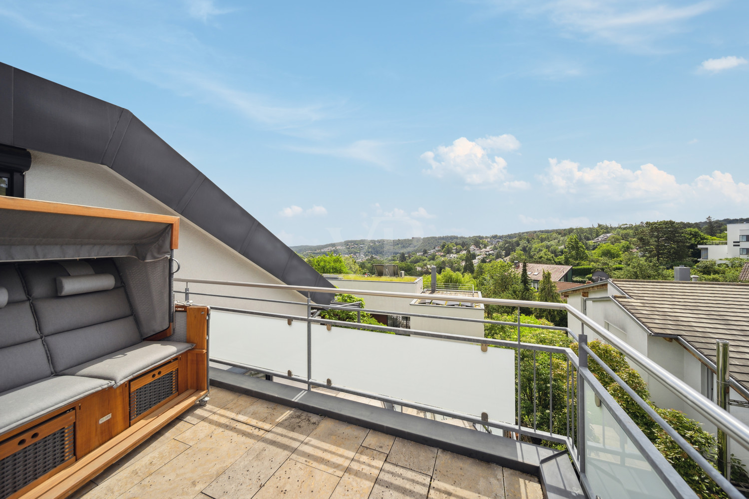 Schlafzimmerbalkon mit Aussicht