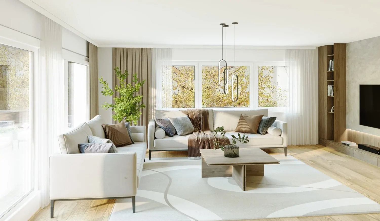 Wohnzimmer - KI generiert