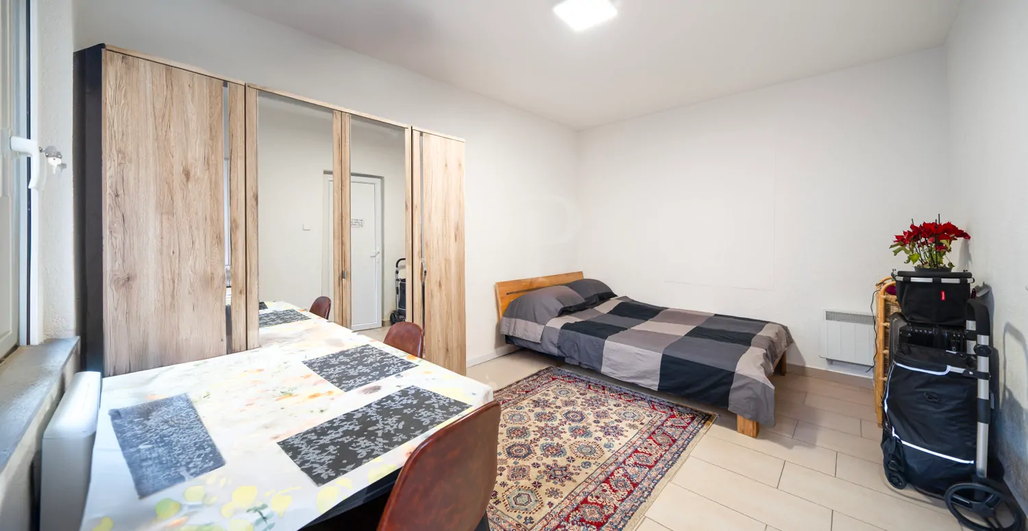 Separates 1-Zimmer-Appartement - Wohn- und Schlafzimmer