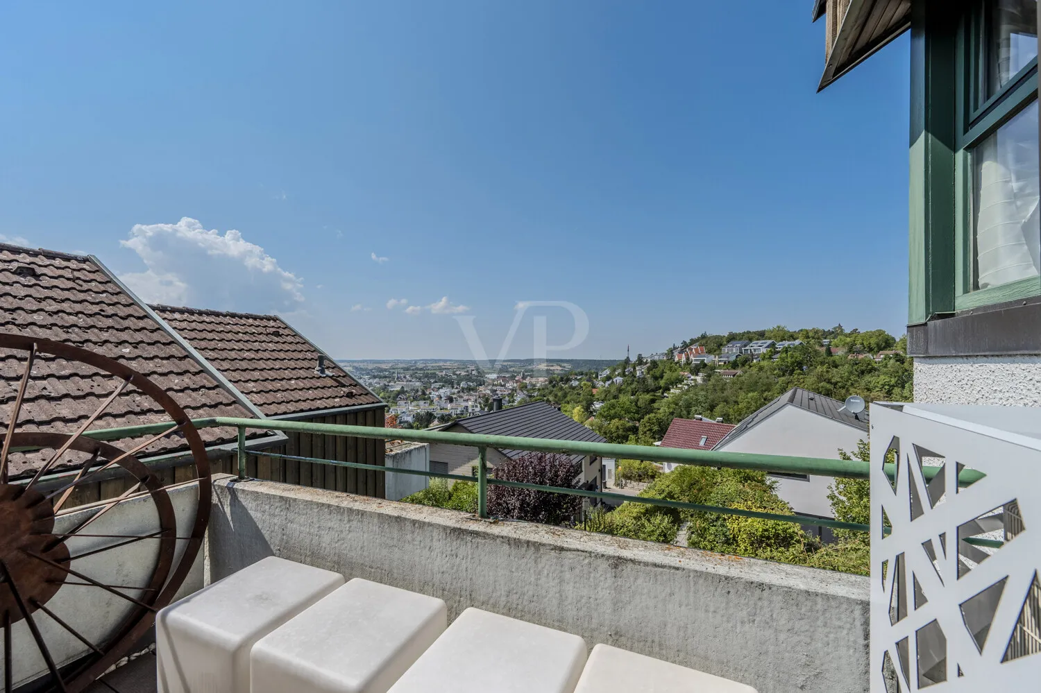 Aussicht Balkon Wohnzimmer