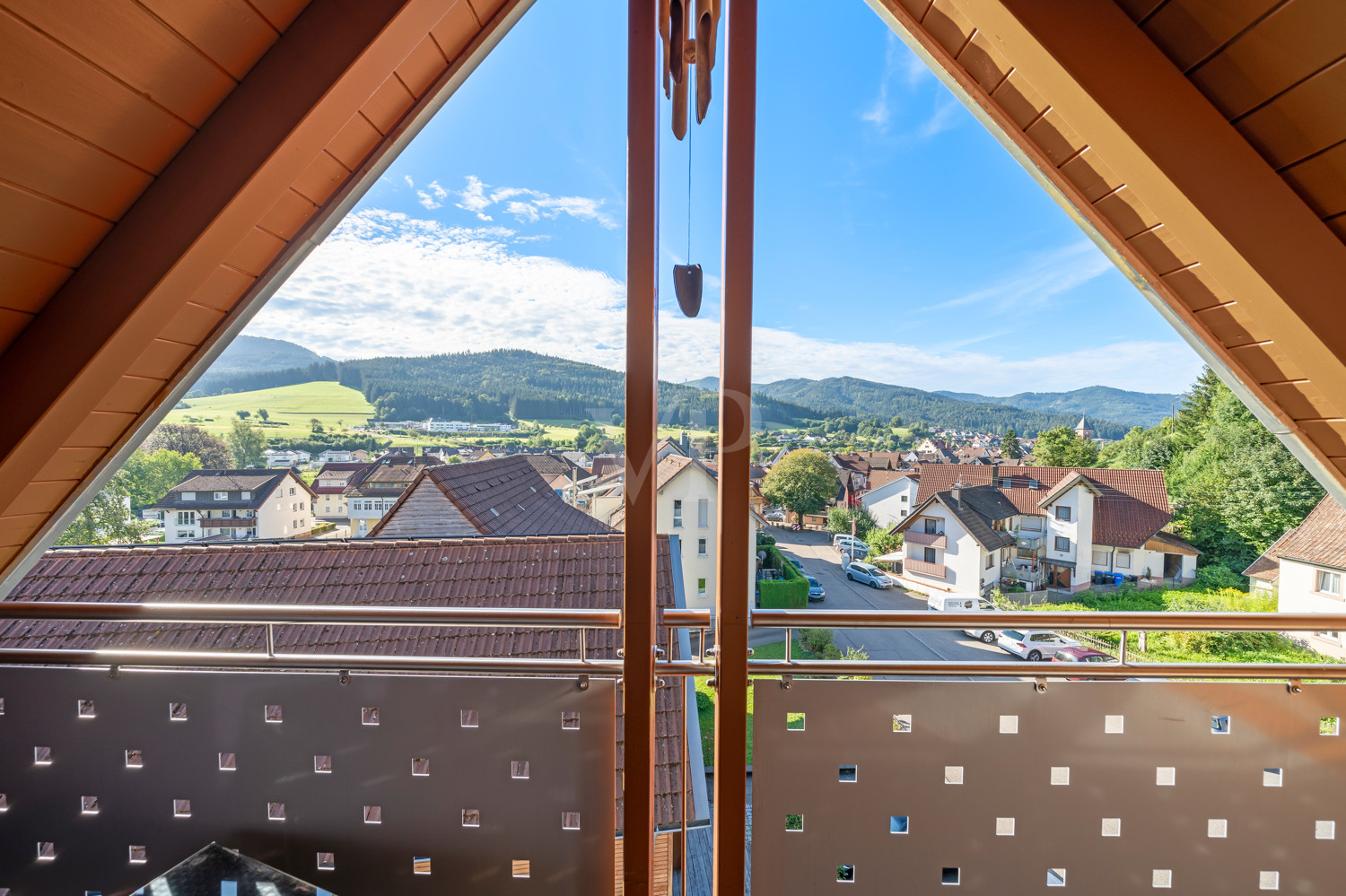 Dachgeschoss Ausblick vom Studio