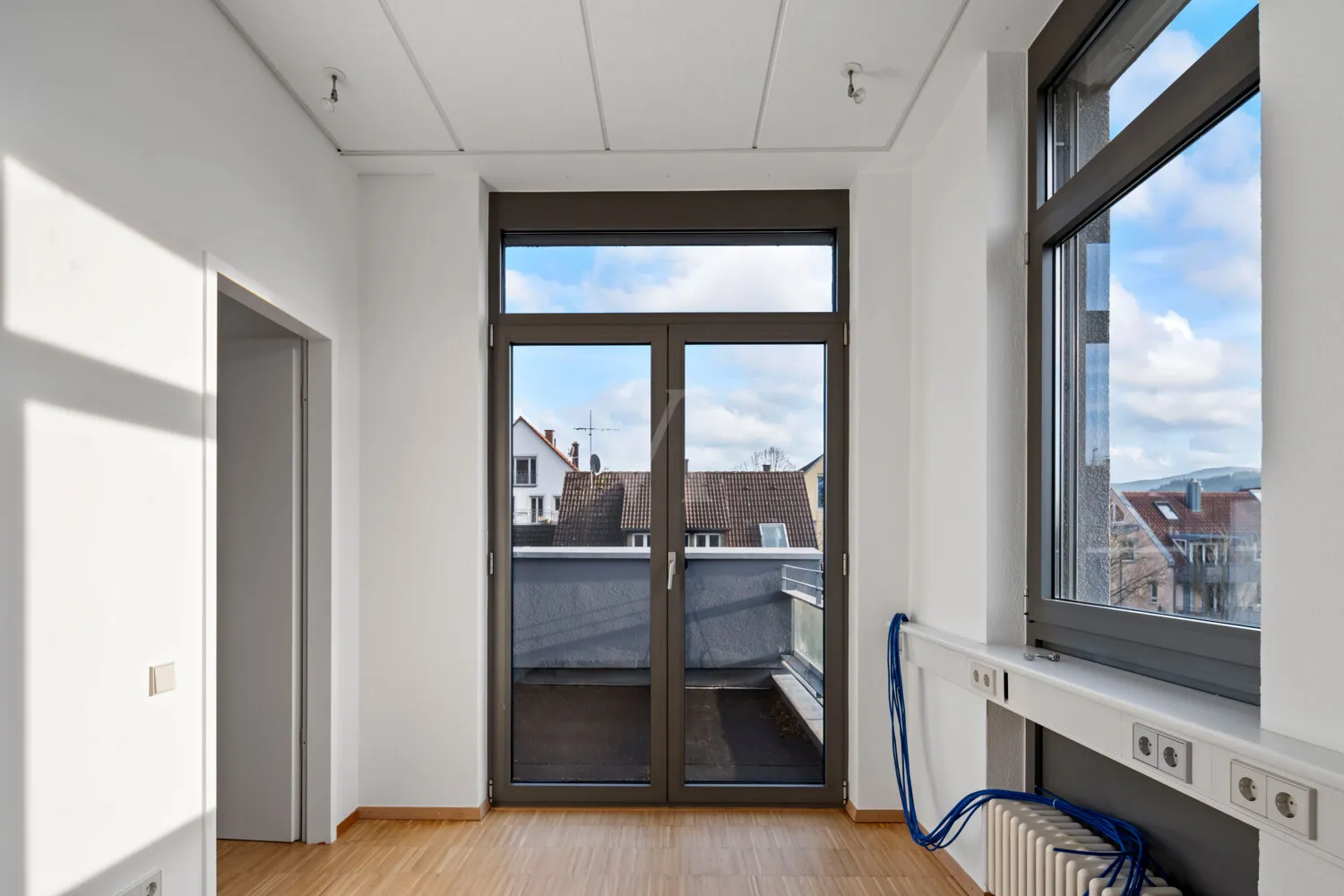 Dachgeschoss Zimmer mit Zugang zur Terrasse