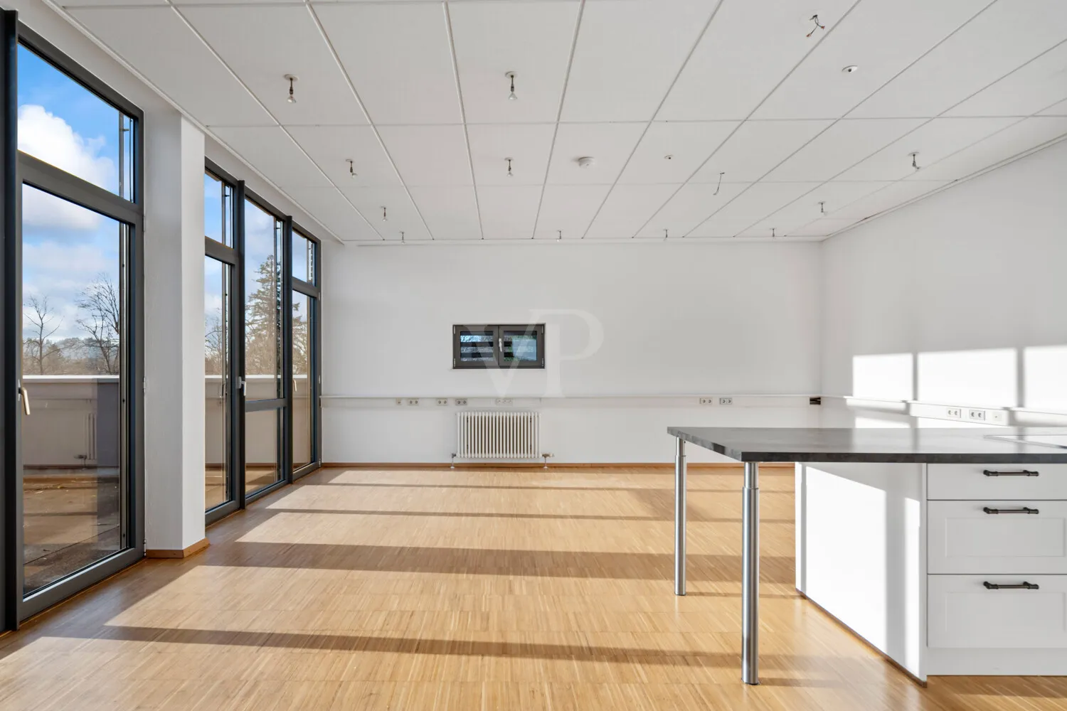 Wohn- und Essbereich im Dachgeschoss