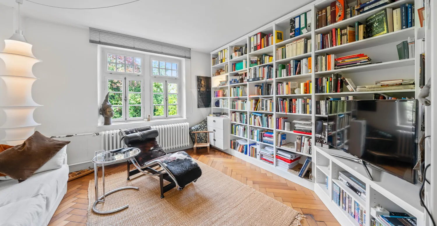 zweites Wohnzimmer in der Erdgeschosswohnung