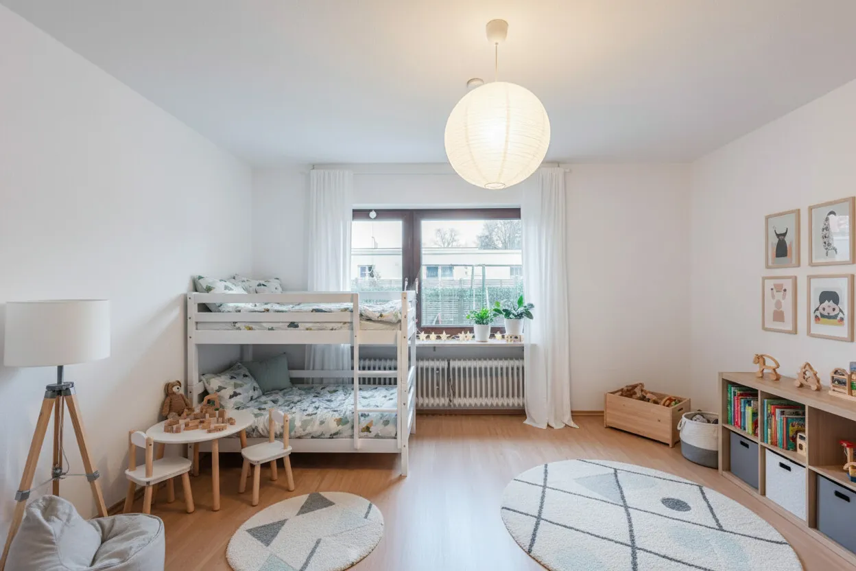 Kinderzimmer Einrichtung KI generiert
