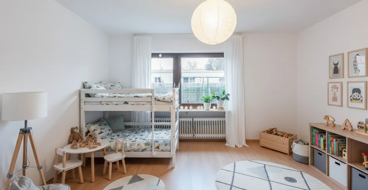 Kinderzimmer Einrichtung KI generiert