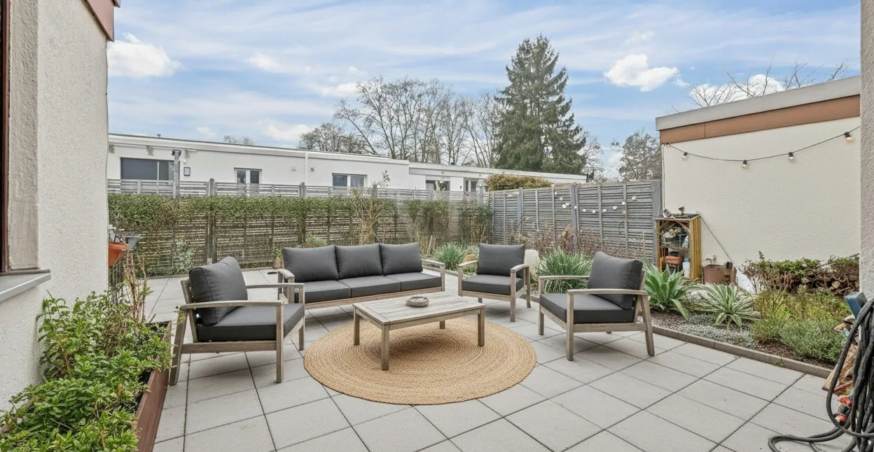 Terrasse Möbel KI generiert