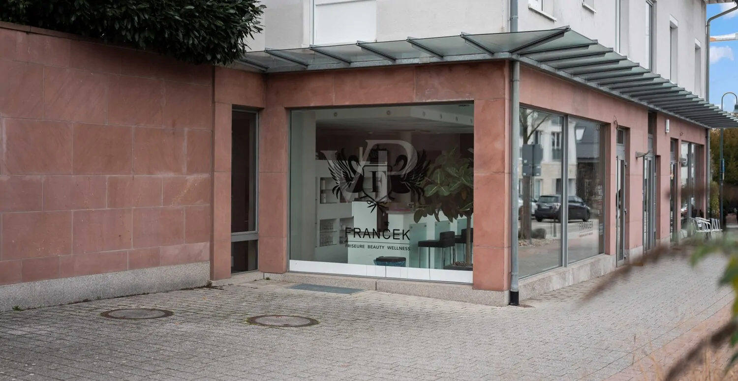 Sicht auf das Schaufenster