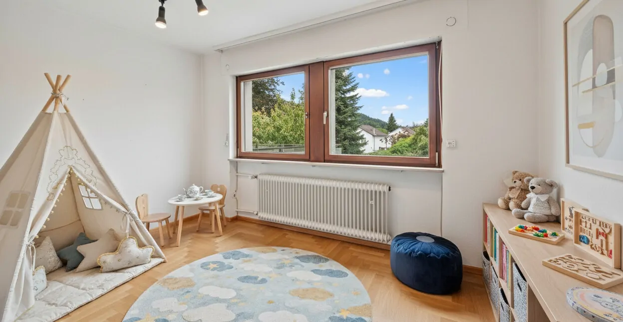 Kinderzimmer im Obergeschoss-Visualisiert