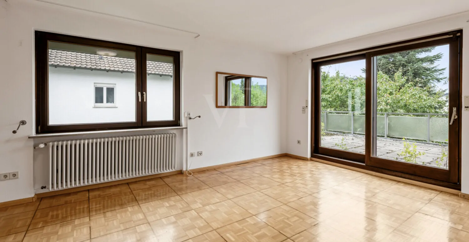 Elternschalfzimmer mit Zugang auf die Dachterrasse