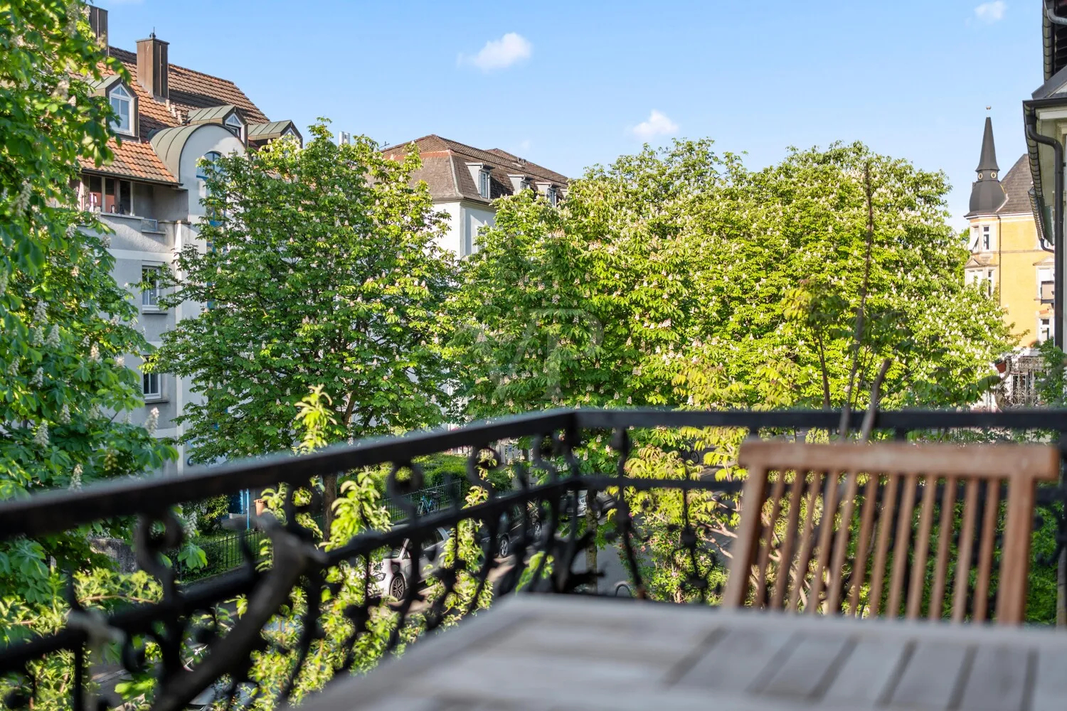 Blick vom Balkon