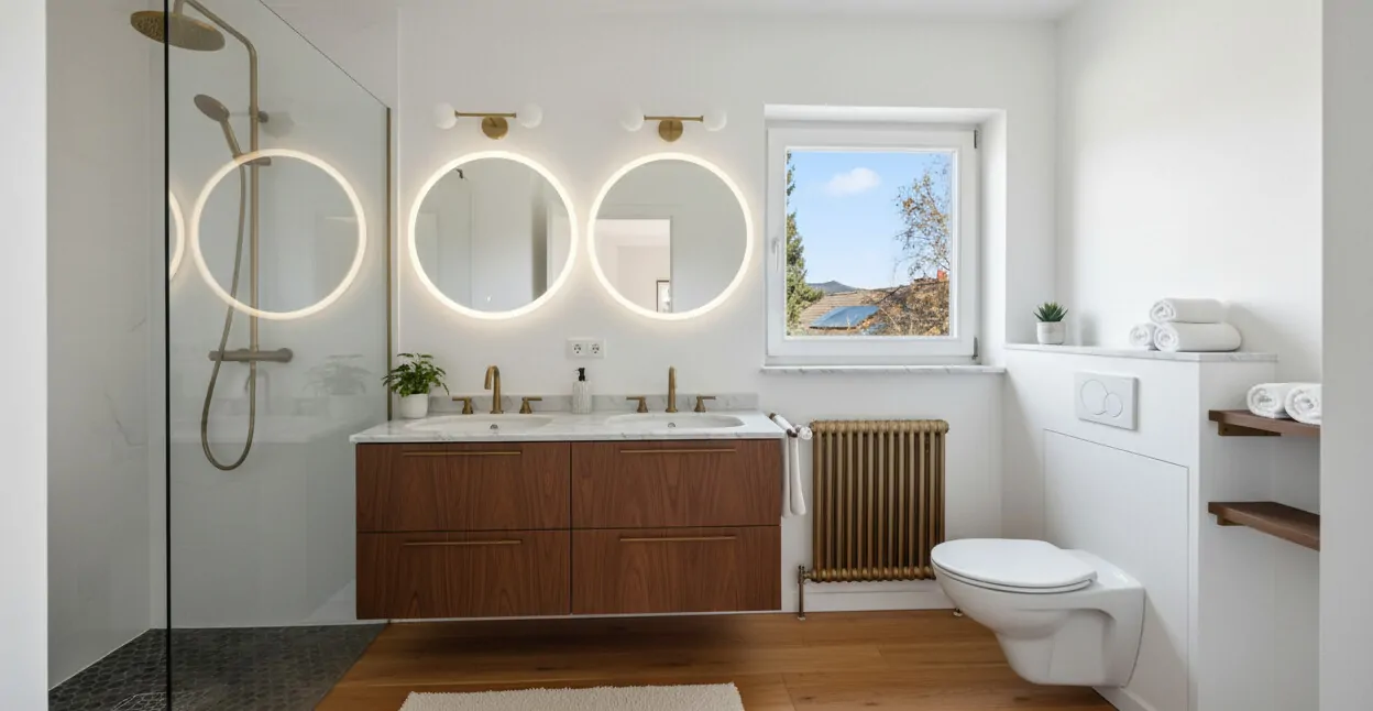 Badezimmer im Erdgeschoss-Visualisierung