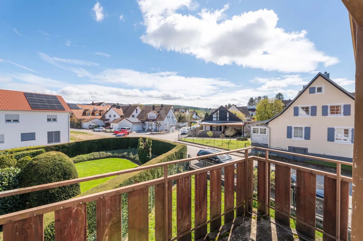 Ausblick vom Balkon