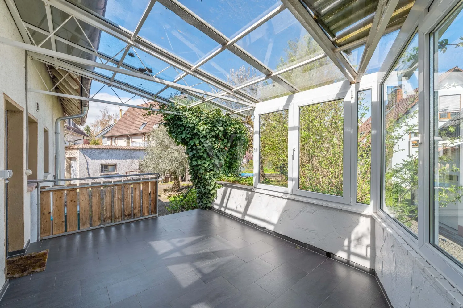 Überdachte Terrasse