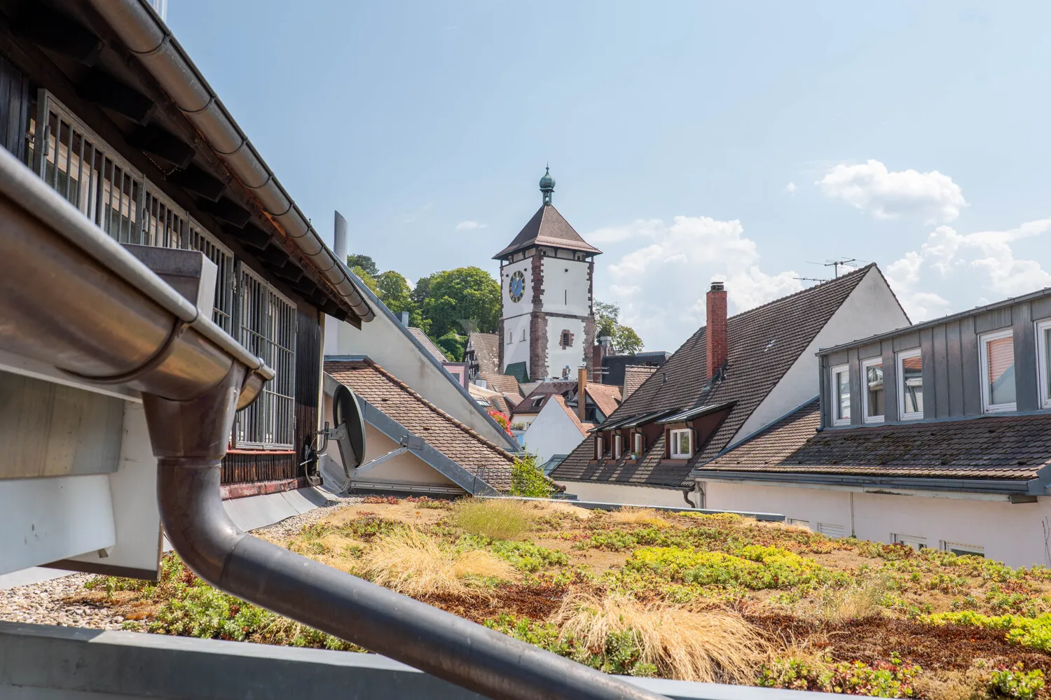 Ausblick aus dem 2.Obergschoss auf das Schwabentor