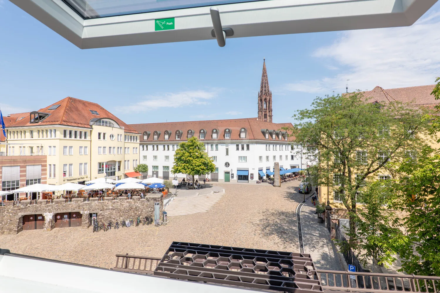 Blick aus der Dachgeschosswohnung zum Münster