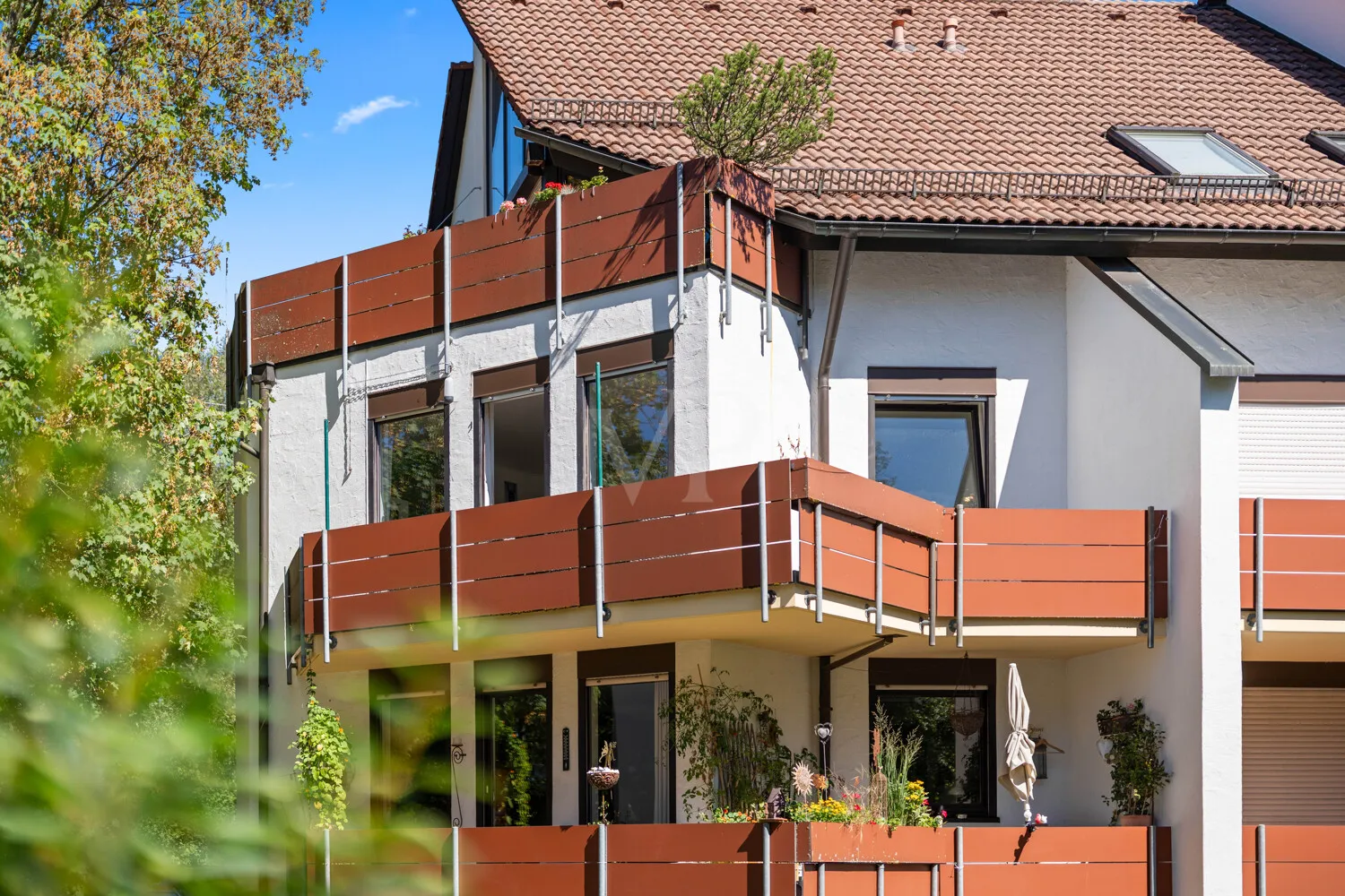 Balkon von außen