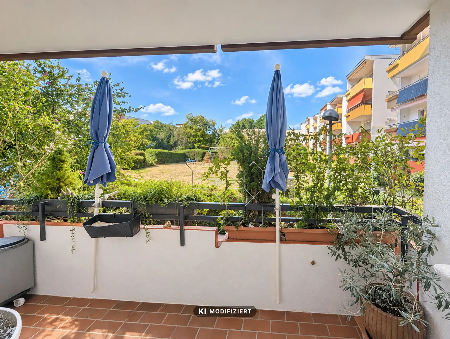 Ausblick vom Balkon