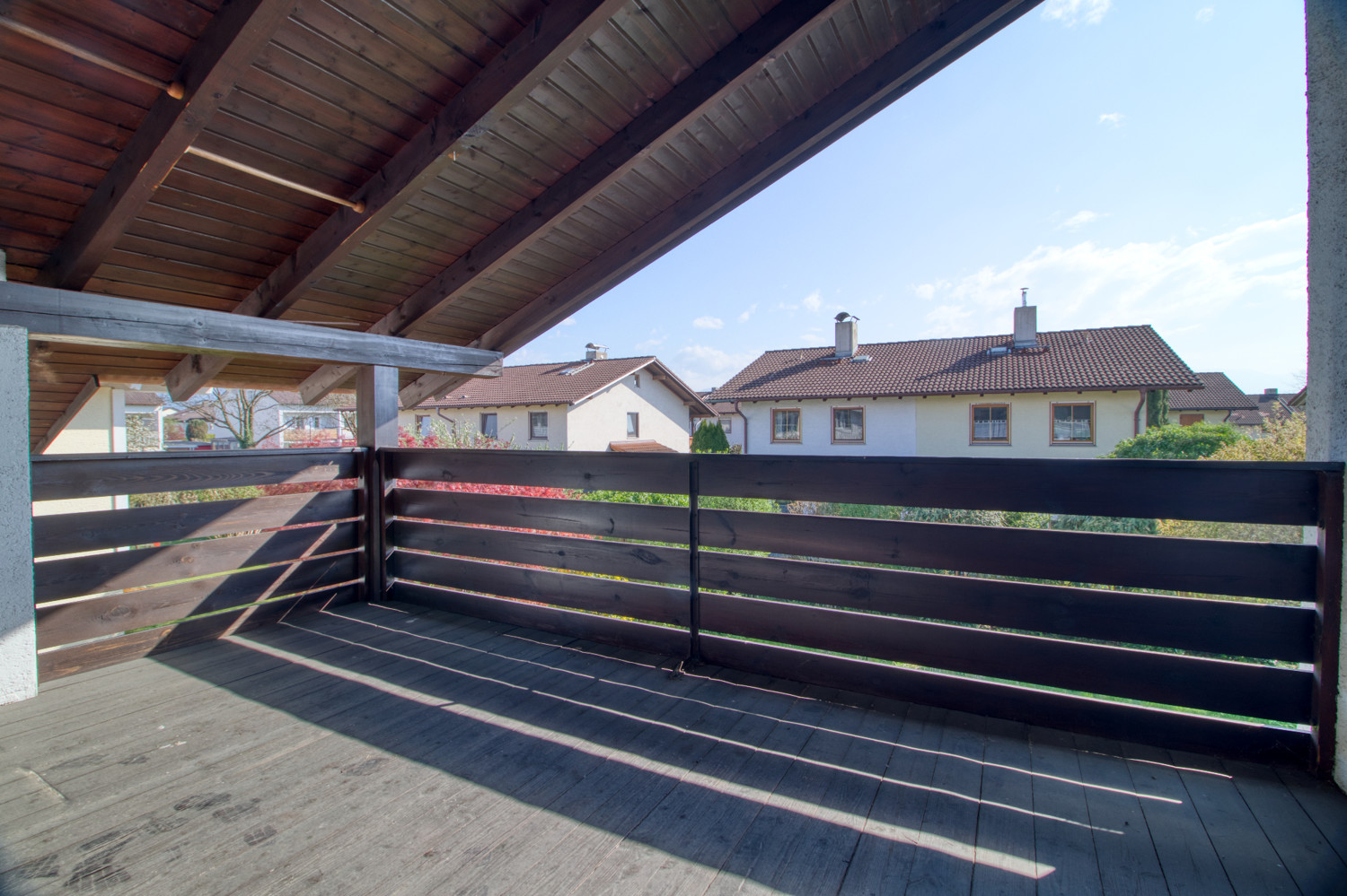 Überdachter Süd-Balkon
