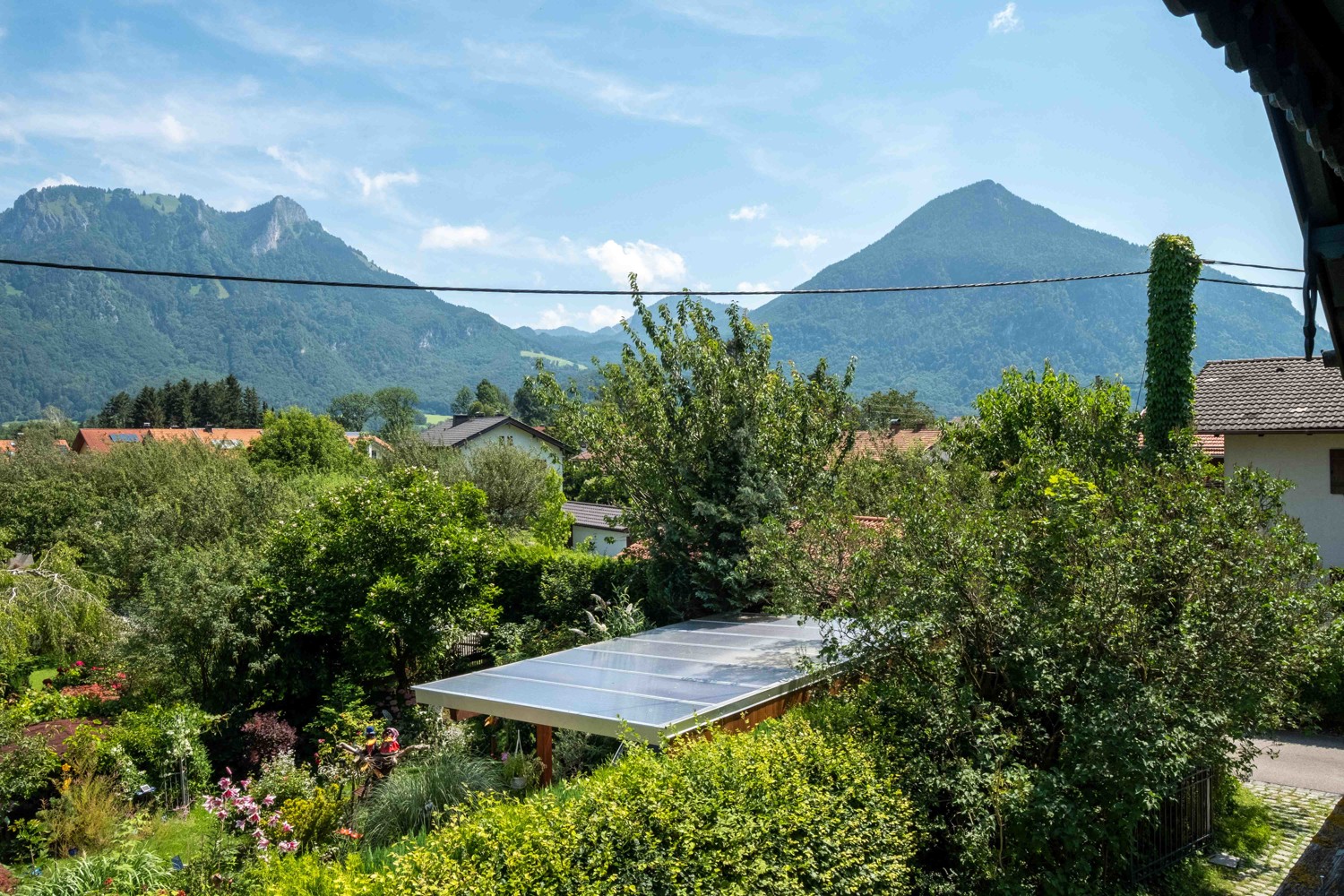 Blick vom Balkon