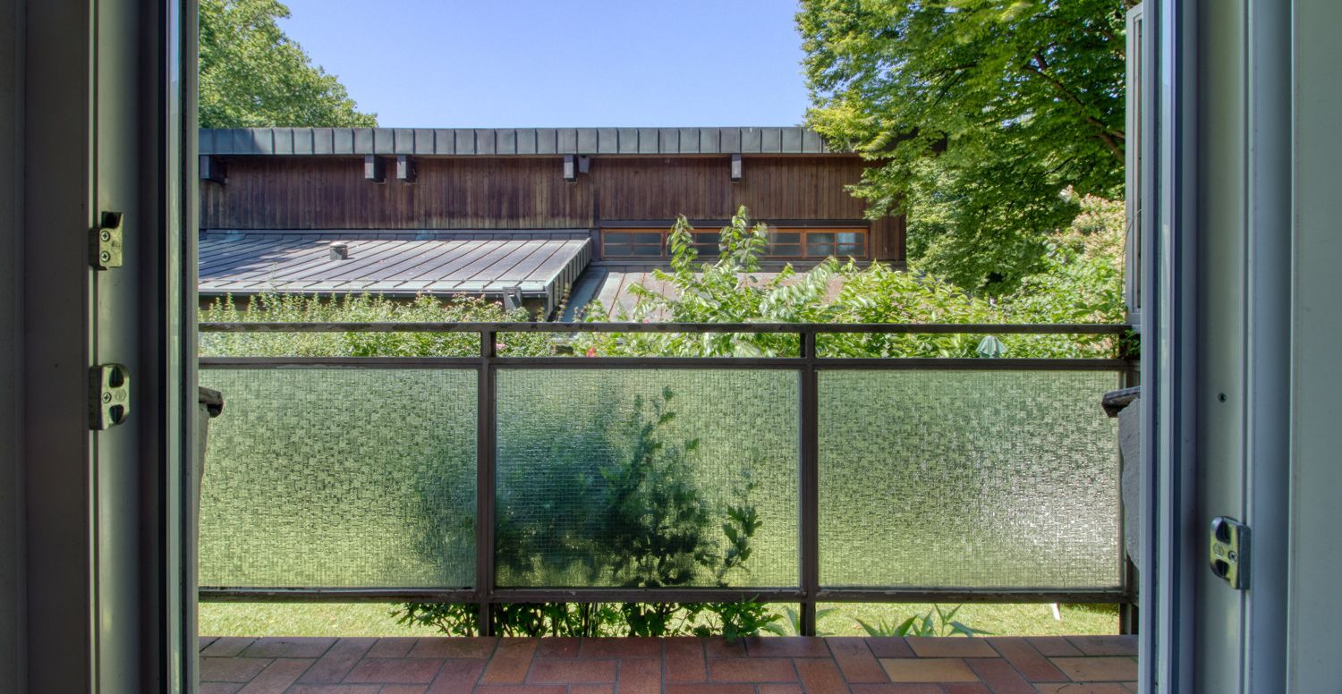 Balkon mit Gartenblick