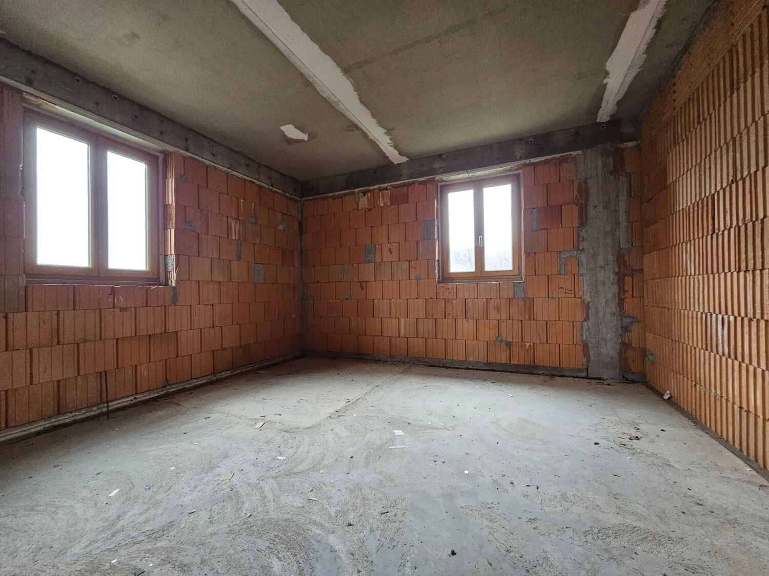 Rohbauzustand 1.OG Wohnhausanbau