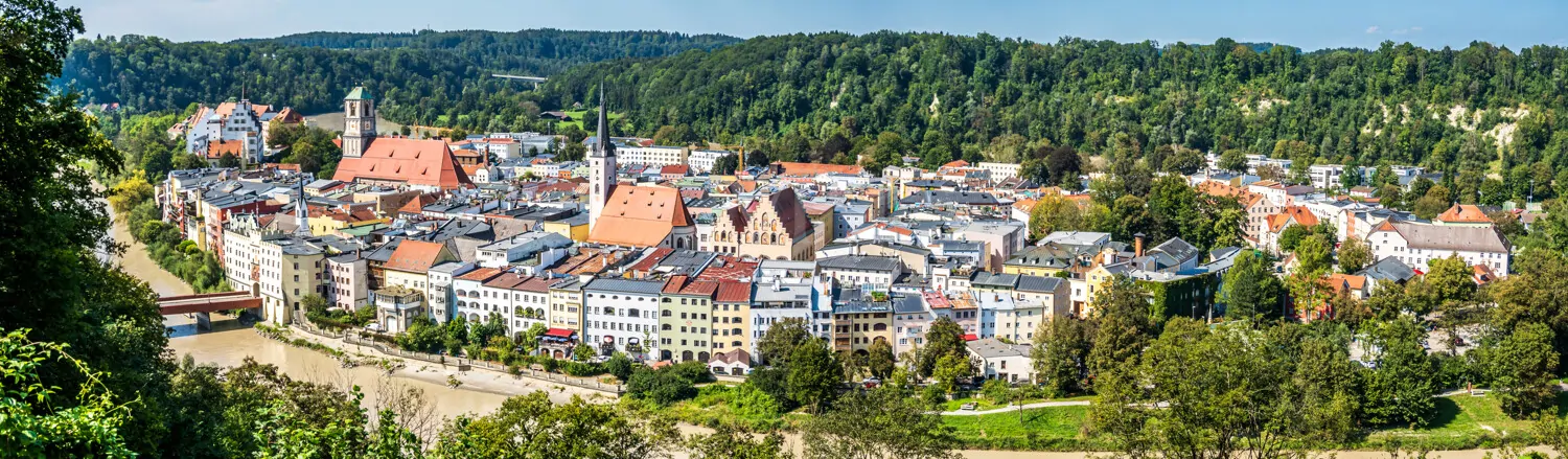 Luftbild von Wasserburg