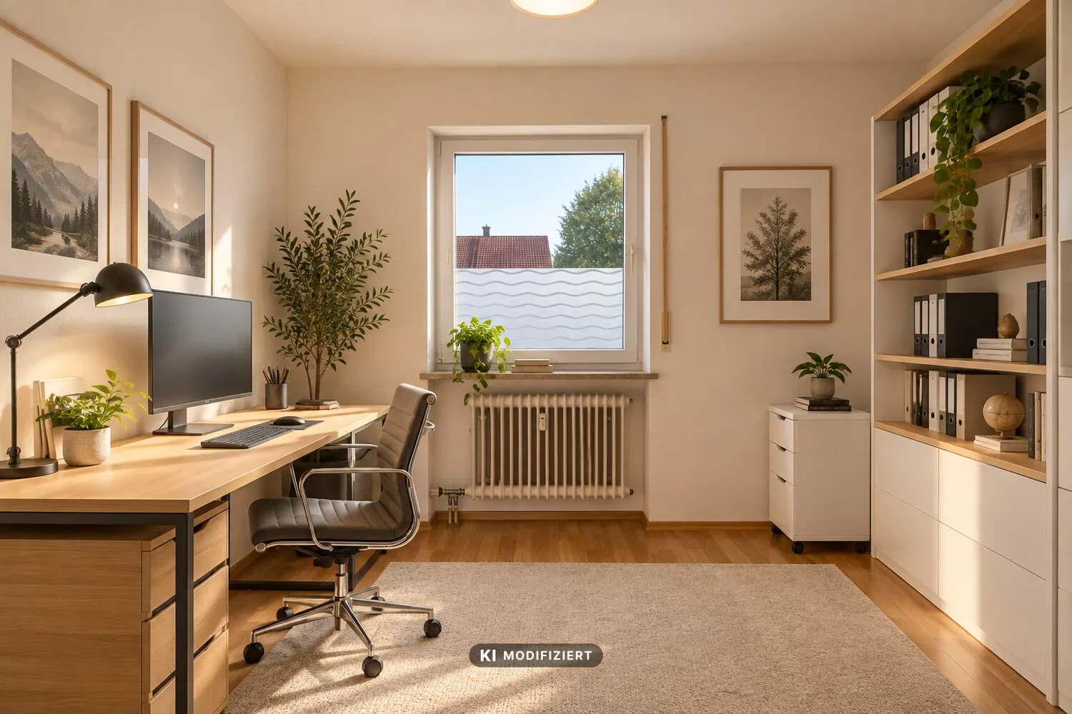 KI-generiertes-Einrichtungsbeispiel-Arbeitszimmer