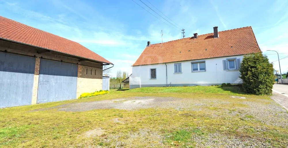 Scheune und Wohnhaus