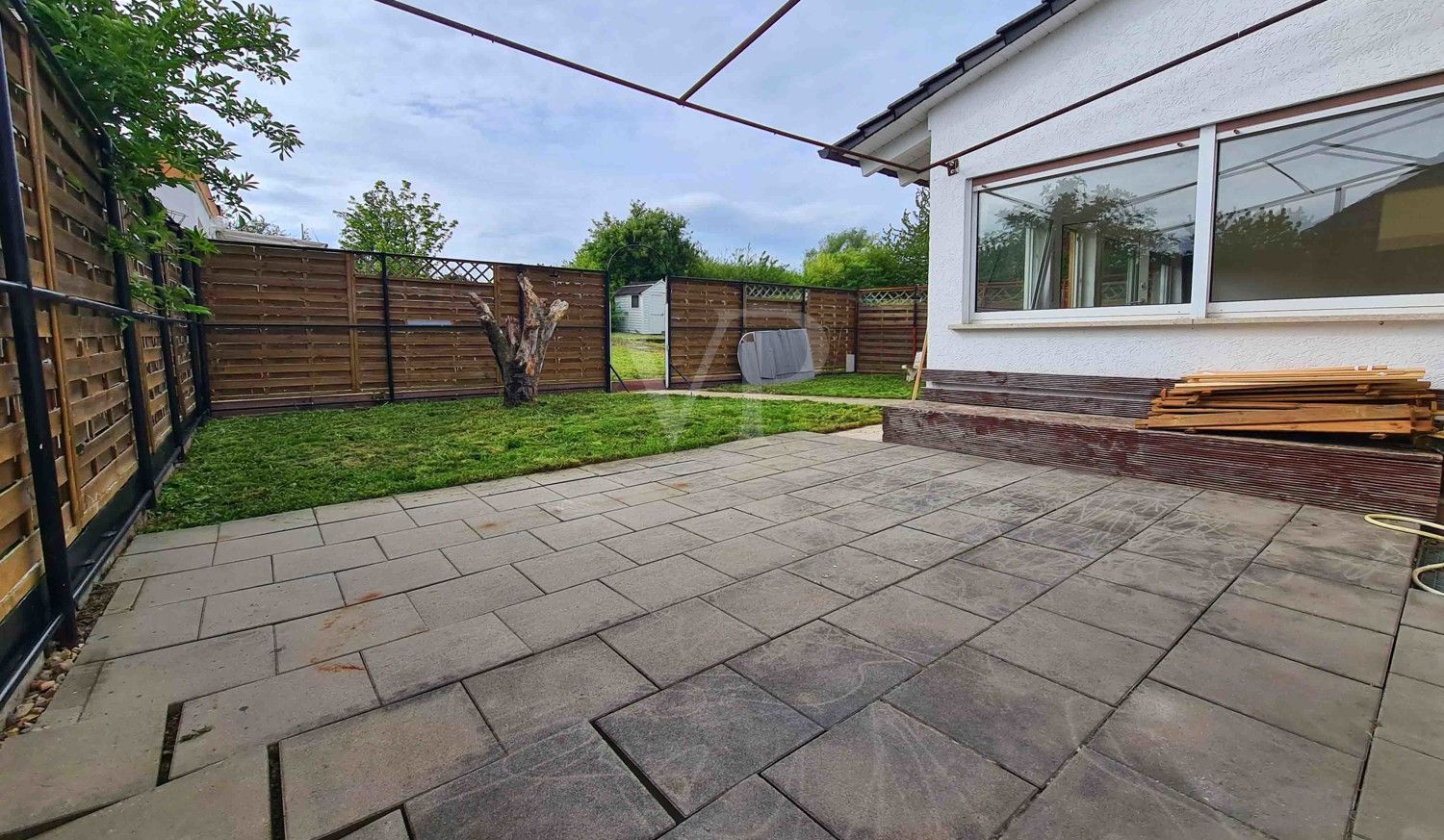 Terrassensicht Erdgeschosswohnung