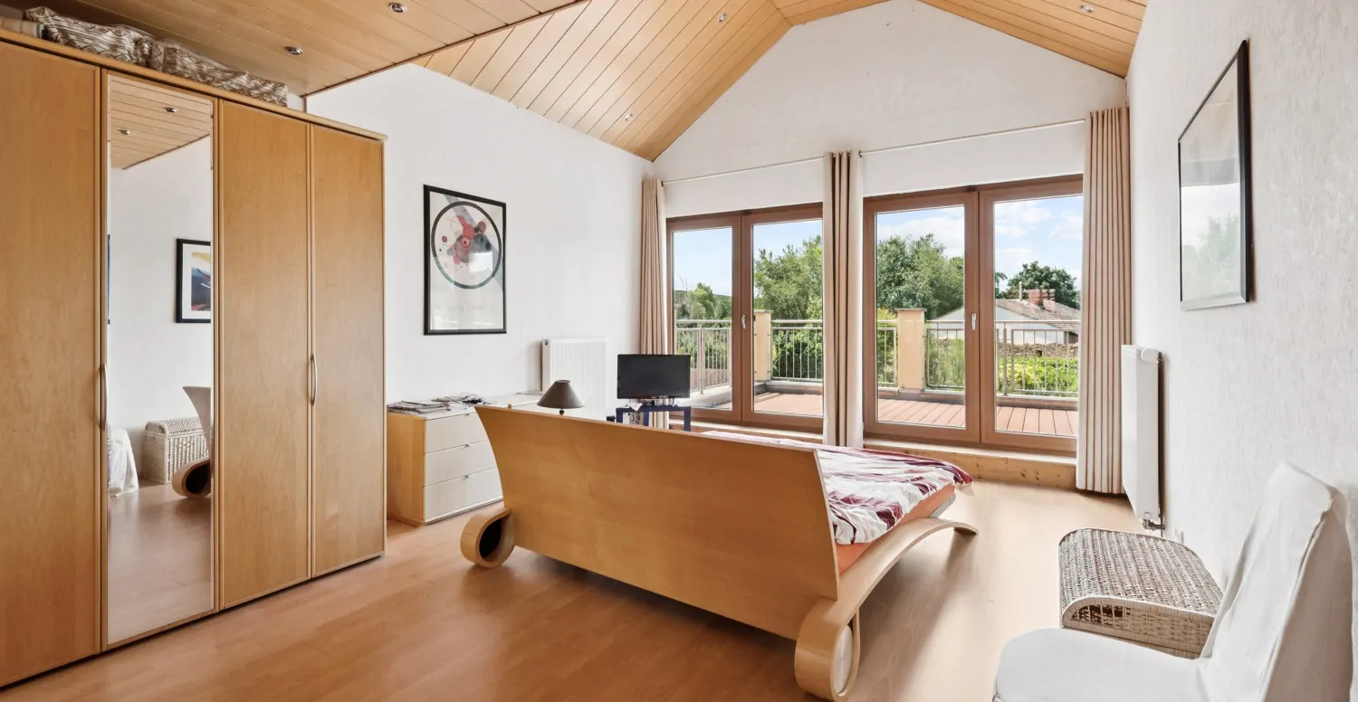 Hauptschlafzimmer mit Dachterrasse